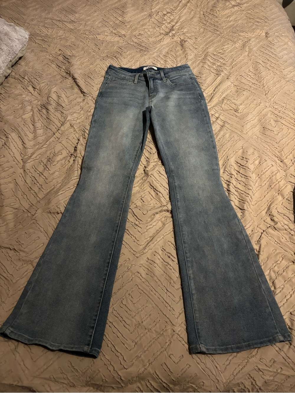 YMI Women's Light Blue Flare Jeans